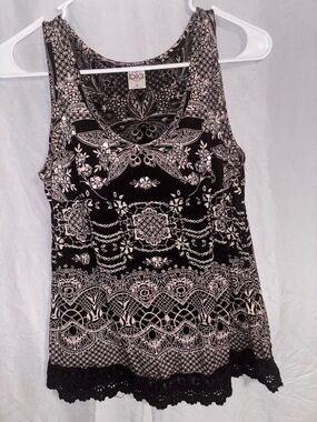 Bila Lace-Hem Printed Tank